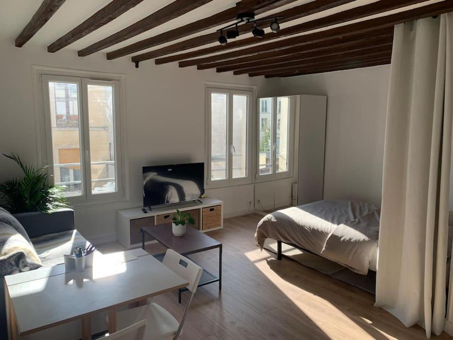 Studio Lumineux, Refait A Neuf, Metro Jourdain Paříž Exteriér fotografie